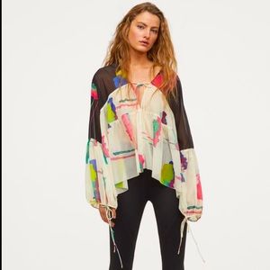 H&M Studio Collection Wide Cut Chiffon Blouse